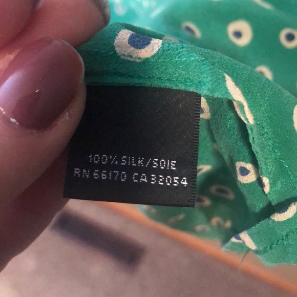 Green peasant top - Picture 4 of 4